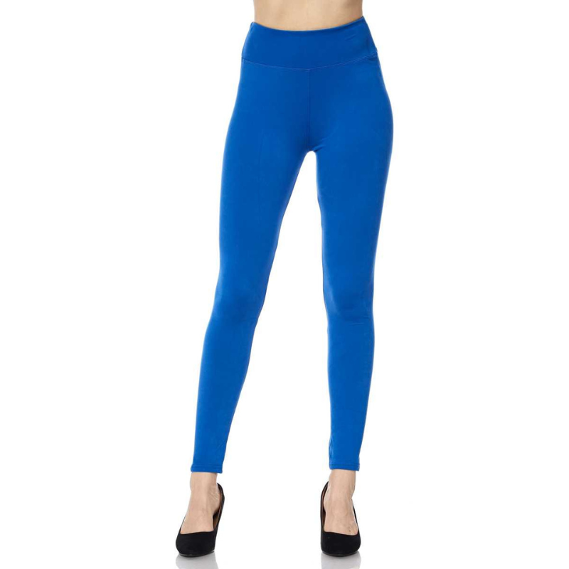 Royal Blue Solid Leggings