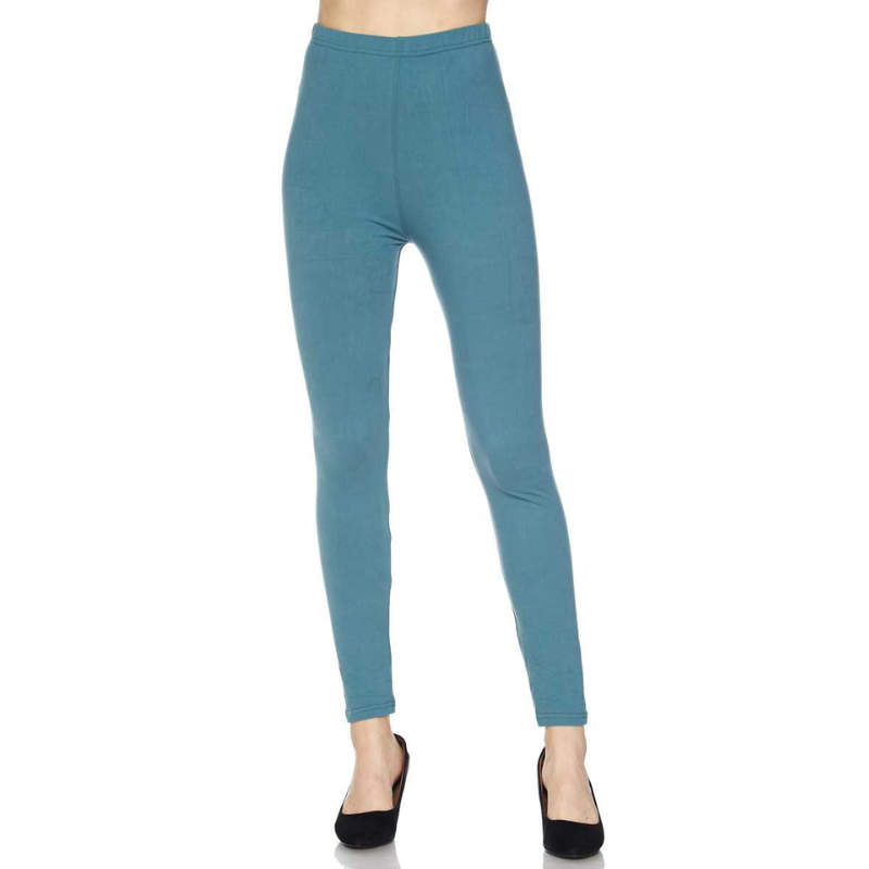 Teal Solid Leggings