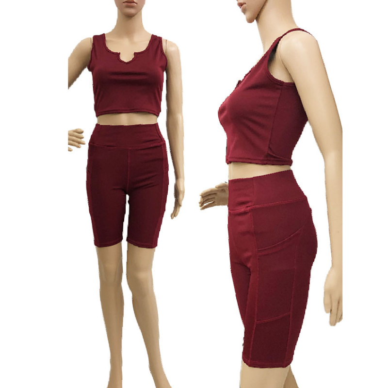 Burgundy Activewear Set