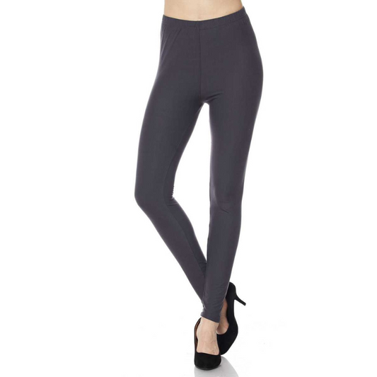 Charcoal Solid Leggings