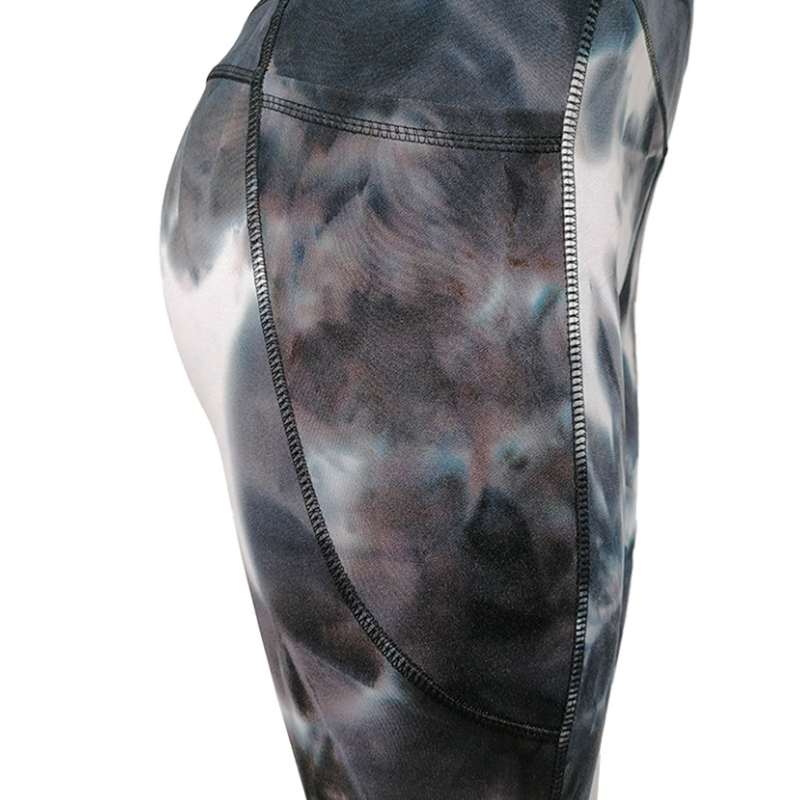 Black Tie-Dye Activewear